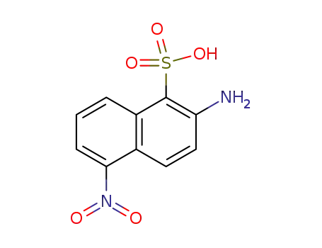 Molecular Structure of 6025-92-9 (2-Amino-5-nitro-1-naphthalenesulfonic acid)