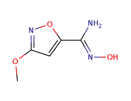 Molecular Structure of 468067-96-1 (5-Isoxazolecarboximidamide,N-hydroxy-3-methoxy-)