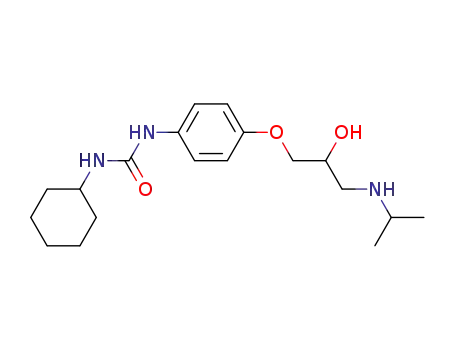 Molecular Structure of 38649-70-6 (1-cyclohexyl-3-[4-[2-hydroxy-3-(propan-2-ylamino)propoxy]phenyl]urea)