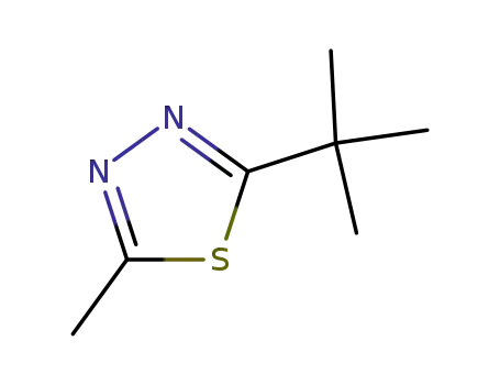 Molecular Structure of 38391-22-9 (1,3,4-Thiadiazole,  2-(1,1-dimethylethyl)-5-methyl-)
