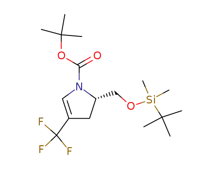(S)-tert-butyl 2-(((tert-butyldimethylsilyl)oxy)methyl)-4-(trifluoromethyl)-2,3-dihydro-1H-pyrrole-1-carboxylate