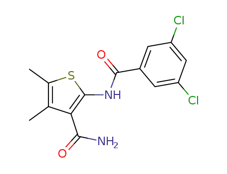 2-[(3,5-dichlorobenzoyl)amino]-4,5-dimethyl-3-thiophenecarboxamide