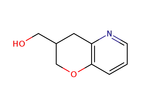Molecular Structure of 383901-43-7 (2H-Pyrano[3,2-b]pyridine-3-methanol,3,4-dihydro-(9CI))