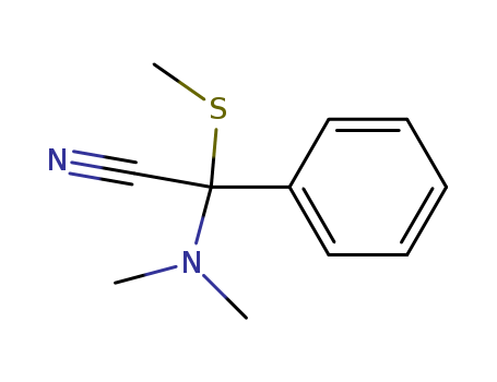 Benzeneacetonitrile, a-(dimethylamino)-a-(methylthio)- cas  4714-43-6