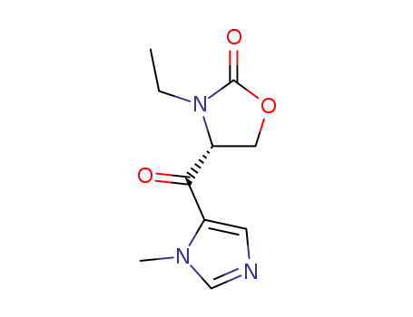 2-Oxazolidinone,3-ethyl-4-[(1-methyl-1H-imidazol-5-yl)carbonyl]-,(4R)-(9CI)