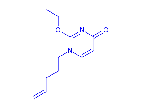 Molecular Structure of 388567-10-0 (4(1H)-Pyrimidinone,2-ethoxy-1-(4-pentenyl)-(9CI))