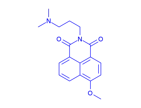 1H-Benz[de]isoquinoline-1,3(2H)-dione,2-[3-(dimethylamino)propyl]-6-methoxy-                                                                                                                            