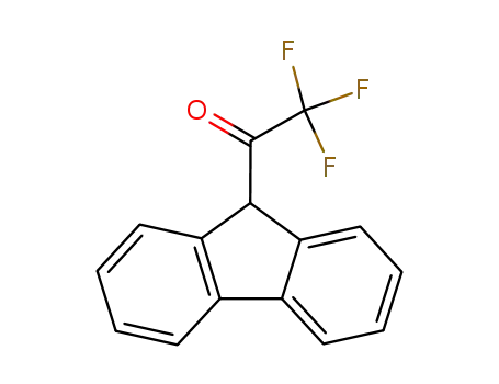 Molecular Structure of 386-83-4 (1-(9H-Fluoren-9-yl)-2,2,2-trifluoroethanone)