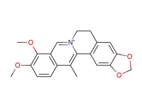 Benzo(g)-1,3-benzodioxolo(5,6-a)quinolizinium, 5,6-dihydro-9,10-dimethoxy-13-methyl-