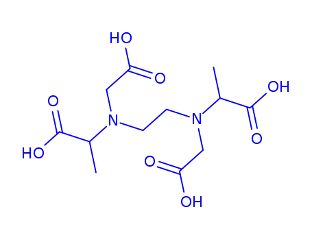 Molecular Structure of 38705-15-6 (ETHYLENEDIAMINE-N,N'-DIACETIC-N,N'-DI-*A -PROPIONIC)
