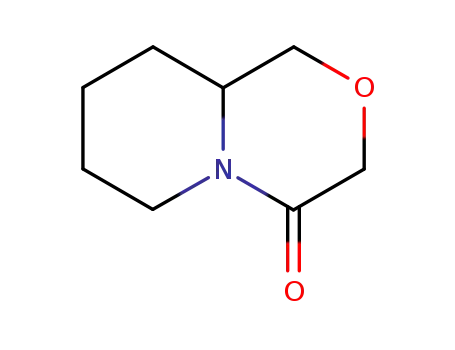 Molecular Structure of 38384-83-7 (Pyrido[2,1-c][1,4]oxazin-4(3H)-one,  hexahydro-)
