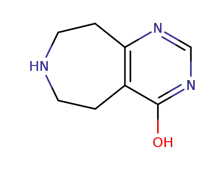 Molecular Structure of 46001-09-6 (6,7,8,9-tetrahydro-3H-pyrimido[4,5-d]azepin-4(5H)-one)