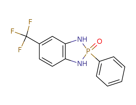 Molecular Structure of 4602-05-5 (2-phenyl-5-(trifluoromethyl)-2,3-dihydro-1H-1,3,2-benzodiazaphosphole 2-oxide)