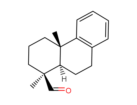 Molecular Structure of 22395-45-5 (1-Phenanthrenecarboxaldehyde,1,2,3,4,4a,9,10,10a-octahydro-1,4a-dimethyl-, (1S,4aS,10aR)-)