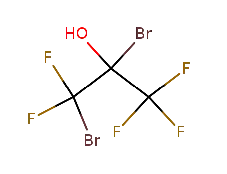 Molecular Structure of 53841-65-9 (1,2-dibromo-1,1,3,3,3-pentafluoro-propan-2-ol)
