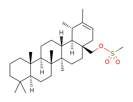 Molecular Structure of 4184-28-5 (28-Methansulfonyloxy-taraxast-20-en)