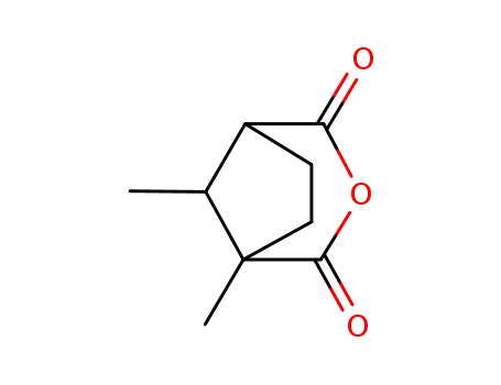 Molecular Structure of 26607-00-1 (1,2-dimethyl-cyclopentane-1,3-dicarboxylic acid-anhydride)