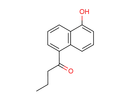 Molecular Structure of 4712-88-3 (1-Butanone,1-(5-hydroxy-1-naphthalenyl)-)