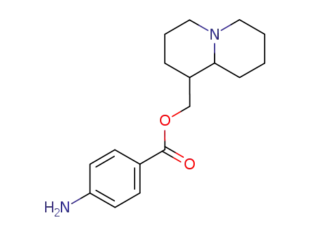Molecular Structure of 38734-38-2 (2H-Quinolizine-1-methanol, octahydro-, 4-aminobenzoate (ester))