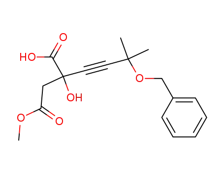 2-(3-Benzyloxy-3-methyl-but-1-ynyl)-2-hydroxy-succinic acid 4-methyl ester