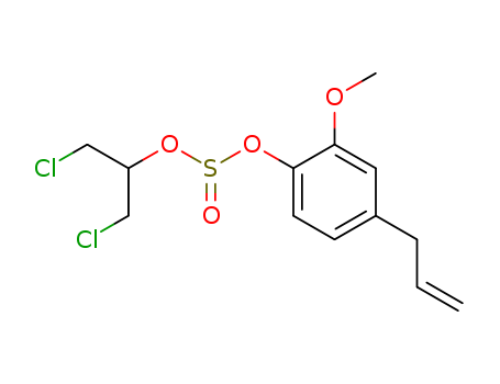 Sulfurous acid,2-chloro-1-(chloromethyl)ethyl 2-methoxy-4-(2-propen-1-yl)phenyl ester