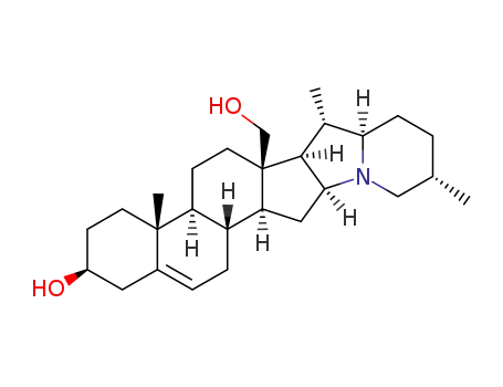 Molecular Structure of 468-45-1 (Solanid-5-ene-3beta,18-diol (8CI))