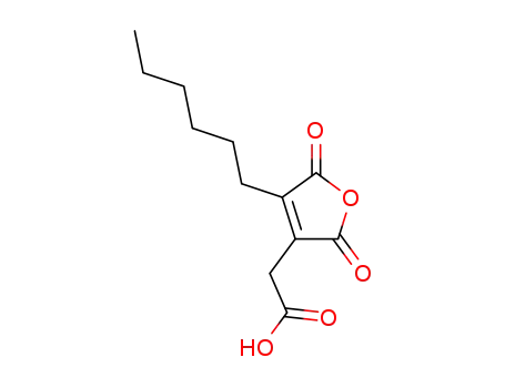 4-Hexyl-2,5-dioxofuran-3-acetic acid