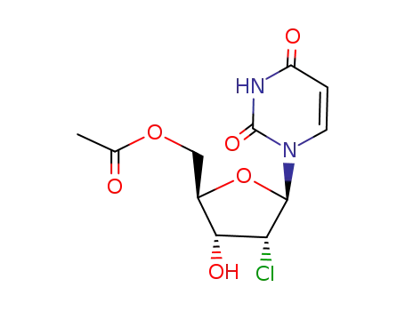 Molecular Structure of 34627-72-0 (5'-O-acetyl-2'-chloro-2'-deoxyuridine)