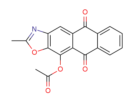 11-acetoxy-2-methyl-anthra[2,3-<i>d</i>]oxazole-5,10-dione