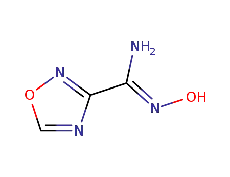 Molecular Structure of 39512-81-7 (1,2,4-Oxadiazole-3-carboximidamide,N-hydroxy-)