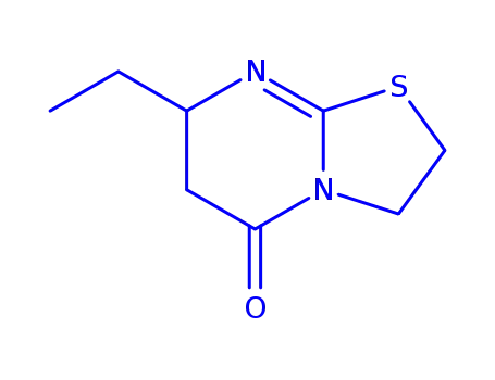 Molecular Structure of 39567-23-2 (7-Ethyl-5-oxo-2,3,6,7-tetrahydro-5H-thiazolo(3,2-a)pyrimidine)