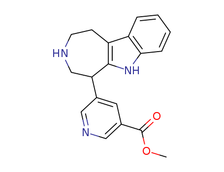 3-PYRIDINECARBOXYLIC ACID 5-(1,2,3,4,5,6-HEXAHYDROAZEPINO[4,5-B]INDOL-5-YL)-,METHYL ESTER,(-)-