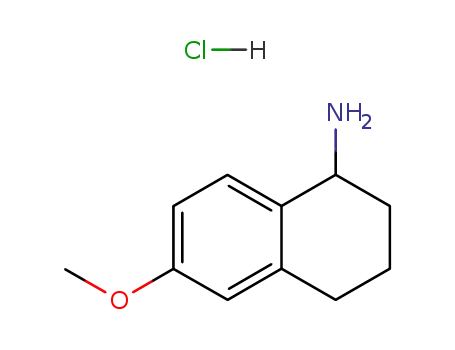 Molecular Structure of 39226-88-5 (6-METHOXY-1,2,3,4-TETRAHYDRO-NAPHTHALEN-1-YLAMINE HYDROCHLORIDE)