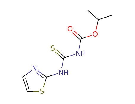 Molecular Structure of 39142-32-0 (Carbamic  acid,  [(2-thiazolylamino)thioxomethyl]-,  1-methylethyl  ester  (9CI))