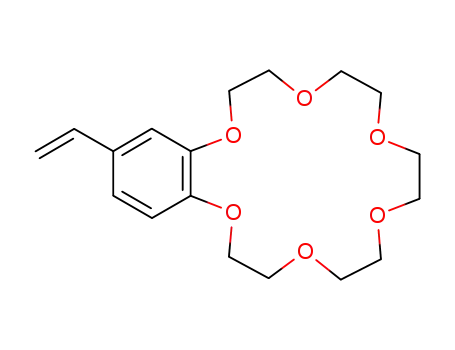 Molecular Structure of 39557-71-6 (4-Vinylbenzo-18-crown-6)