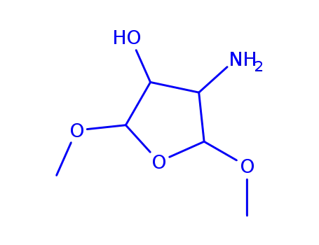 Molecular Structure of 38961-59-0 (3-Furanol,  4-aminotetrahydro-2,5-dimethoxy-)