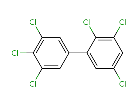Molecular Structure of 39635-34-2 (2,3,3',4',5,5'-HEXACHLOROBIPHENYL)