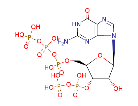 [(2R,3S,4R,5R)-5-(2-amino-6-oxo-3H-purin-9-yl)-4-hydroxy-2-[[hydroxy-[hydroxy(phosphonooxy)phosphoryl]oxyphosphoryl]oxymethyl]oxolan-3-yl] phosphonohydrogen phosphate