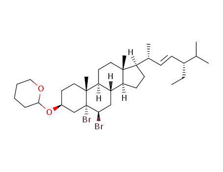 5α,6β-dibromostigmast-22-en-3β-(2-tetrahydropyranyl)ether