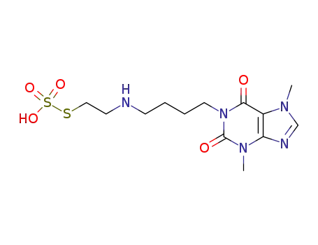2-((4-(3,7-Dimethyl-2,6-dioxopurin-1-yl)butyl)amino)ethanethiol, hydro gen sulfate (ester)