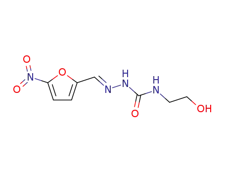 Molecular Structure of 39625-08-6 ((2E)-N-(2-hydroxyethyl)-2-[(5-nitrofuran-2-yl)methylidene]hydrazinecarboxamide)