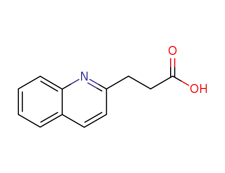 Molecular Structure of 39111-94-9 (3-QUINOLIN-2-YLPROPANOIC ACID)