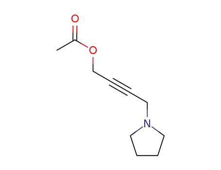 Molecular Structure of 3921-93-5 (4-(1-Pyrrolidinyl)-2-butyn-1-ol acetate)