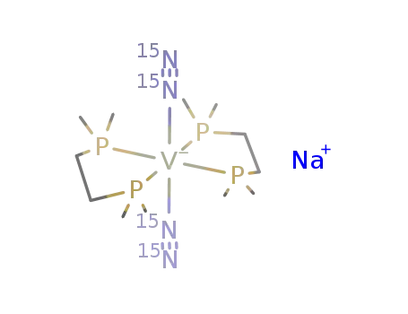 trans-sodium-vanadium(-I)(<sup>(15)</sup>N<sub>2</sub>)2(bis(dimethylphosphino)ethane)2