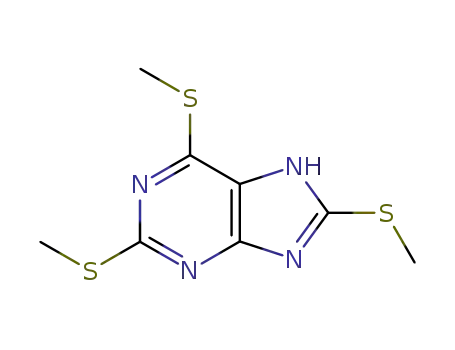 2,6,8-tris(methylsulfanyl)-7H-purine