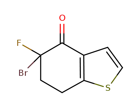 5-bromo-5-fluoro-6,7-dihydro-1-benzo[b]thiophen-4(5H)-one