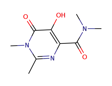4-Pyrimidinecarboxamide, 1,6-dihydro-5-hydroxy-N,N,1,2-tetramethyl-6-oxo- (9CI)