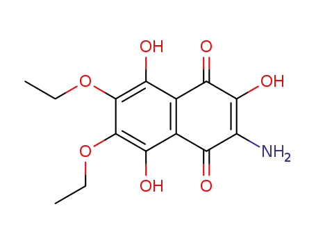3-amino-2,5,8-trihydroxy-6,7-diethoxy-1,4-naphthoquinone