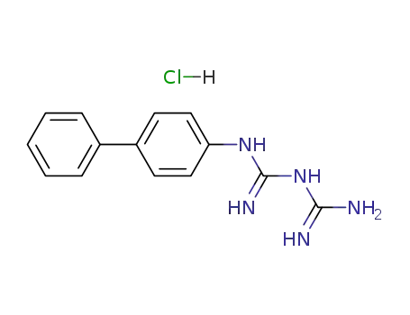 Molecular Structure of 4767-31-1 (2-biphenyl-4-yl-1-(diaminomethylidene)guanidine)