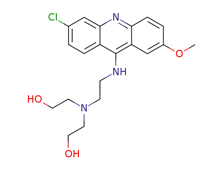 <i>N</i>'-(6-chloro-2-methoxy-acridin-9-yl)-<i>N</i>,<i>N</i>-bis-(2-hydroxy-ethyl)-ethylenediamine